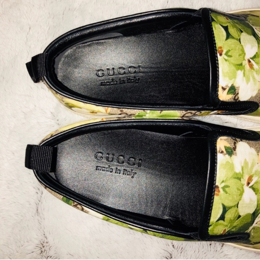 Gucci Blooms Canvas Slip on Sneakers - Picture 3 of 7